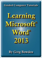 Microsoft Word 2013 tutorials