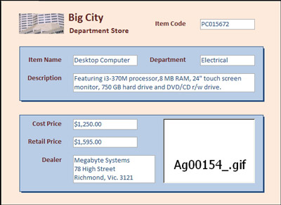 Microsoft Access 2010 forms