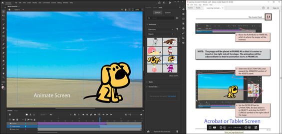 How to Tutorials to Teach or Learn Adobe Animate CC
