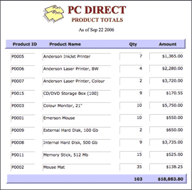 FileMaker Pro 10 reports from invoices